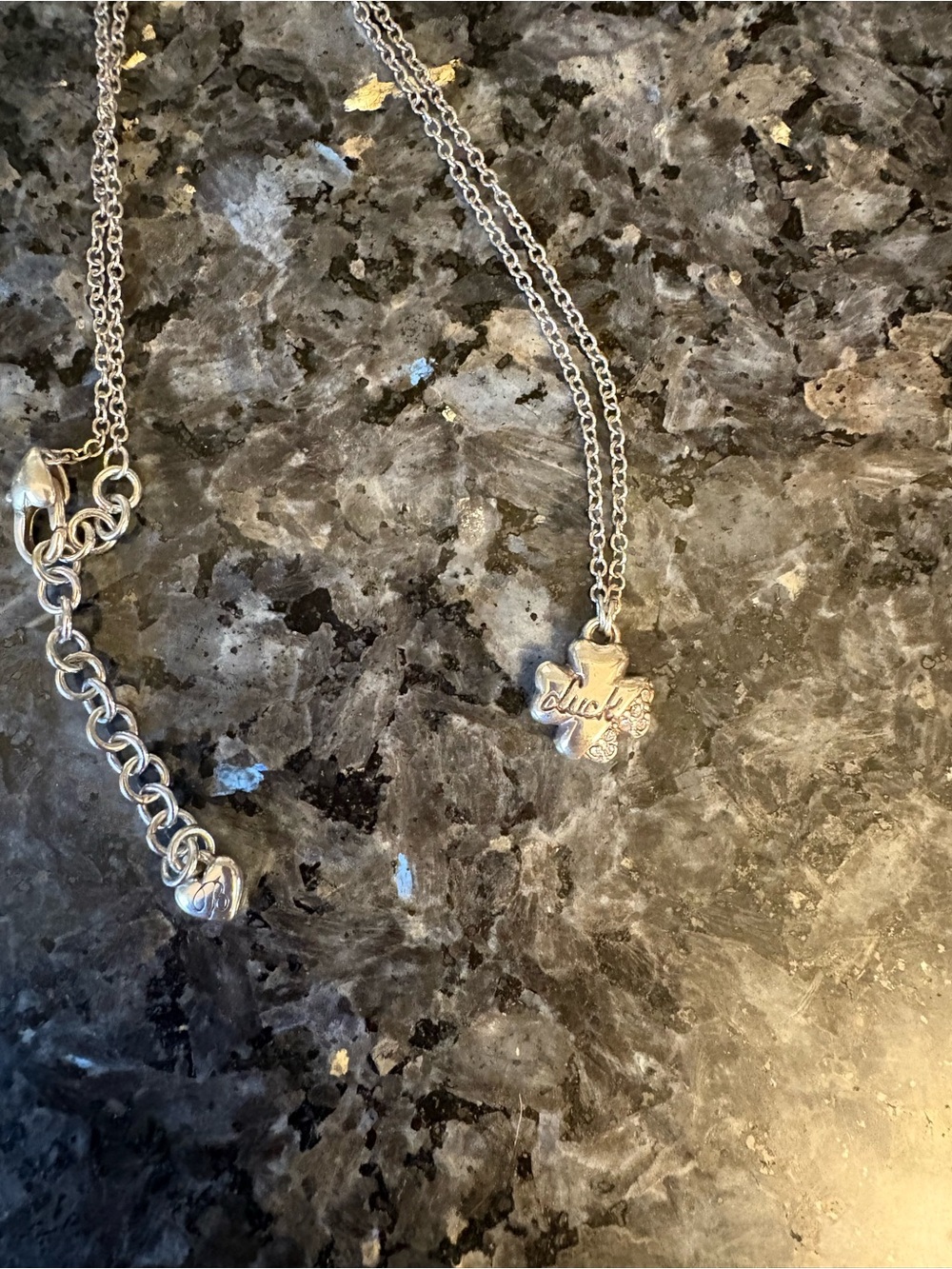 Brighton Silver 'Lucky' Clover Pendant Necklace